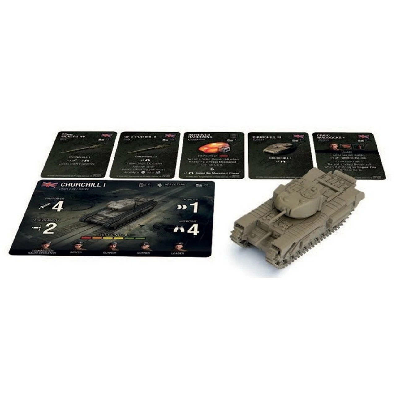 World Of Tanks Miniatures Game: Wave 10 Tank - British Churchill I 3 World Of Tanks Miniatures Game: Wave 10 Tank - British Churchill I