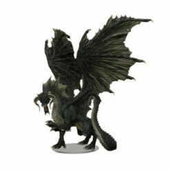 Dungeons & Dragons Miniatures: Icons Of The Realms - Adult Black Dragon Premium Figurine