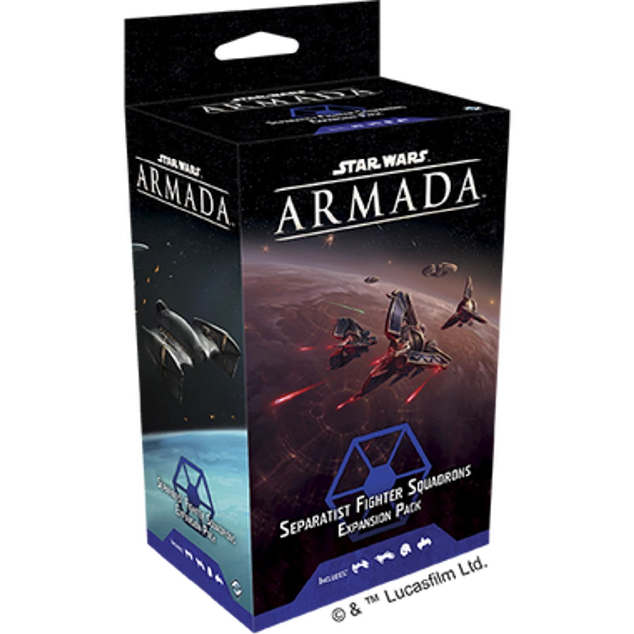 Fantasy Flight Games Star Wars Armada: Separatist Fighter Squadrons Expansion Pack 3 Fantasy Flight Games Star Wars Armada: Separatist Fighter Squadrons Expansion Pack