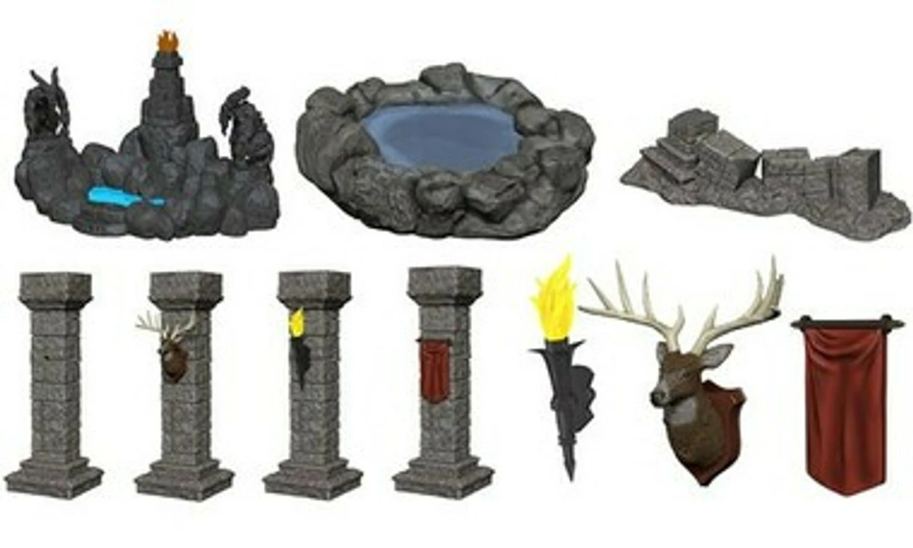 Wizkids Miniatures 4D Settings: Pools & Pillars 3 Wizkids Miniatures 4D Settings: Pools & Pillars