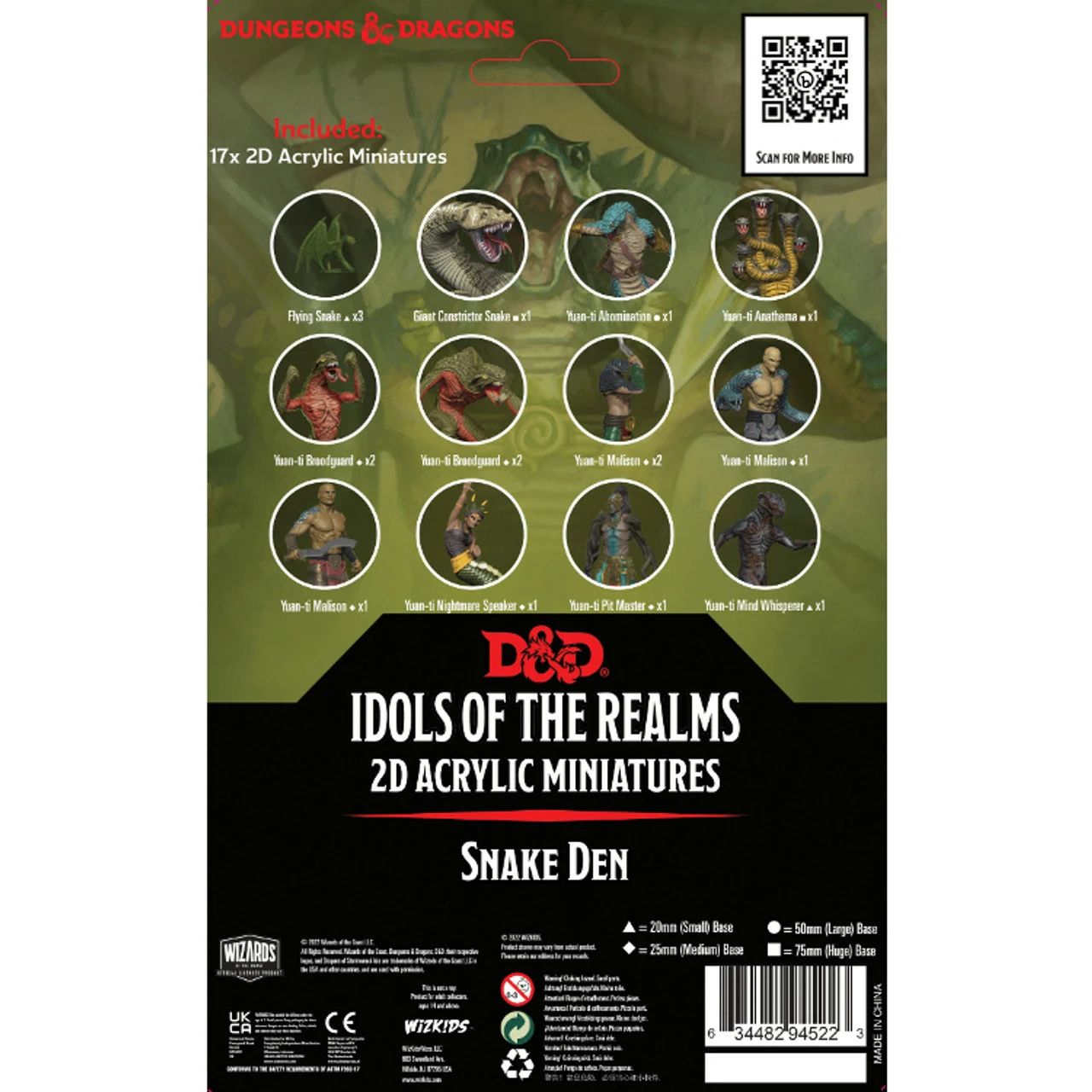 Dungeons & Dragons 2D Miniatures: Idols Of The Realms - Scales & Tails - Snake Den 3 Dungeons & Dragons 2D Miniatures: Idols Of The Realms - Scales & Tails - Snake Den
