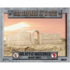 Battlefield In A Box: Galactic Warzones - Desert Walls (Prepainted)